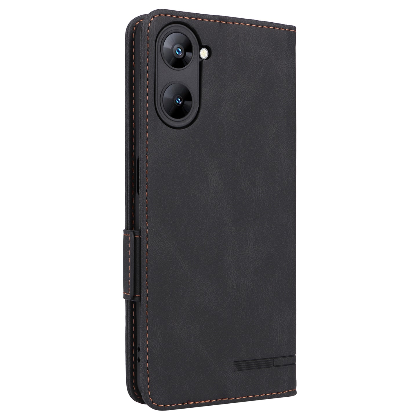 For Realme V30 / V30t 5G Hardware Decor PU Leather Phone Case Drop-proof Wallet Stand Cover