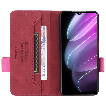 For Realme V30 / V30t 5G Hardware Decor PU Leather Phone Case Drop-proof Wallet Stand Cover