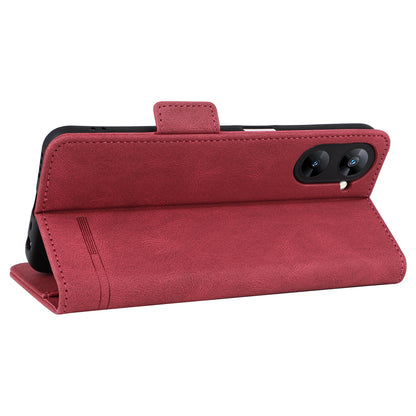 For Realme V30 / V30t 5G Hardware Decor PU Leather Phone Case Drop-proof Wallet Stand Cover