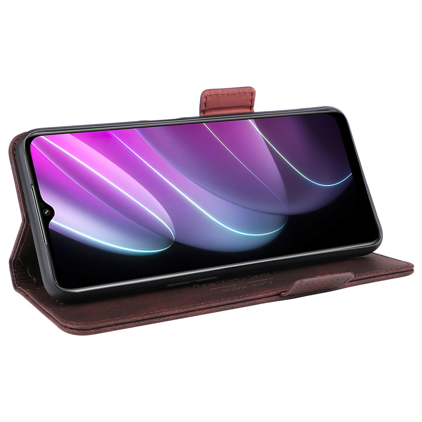 For Realme V30 / V30t 5G Hardware Decor PU Leather Phone Case Drop-proof Wallet Stand Cover