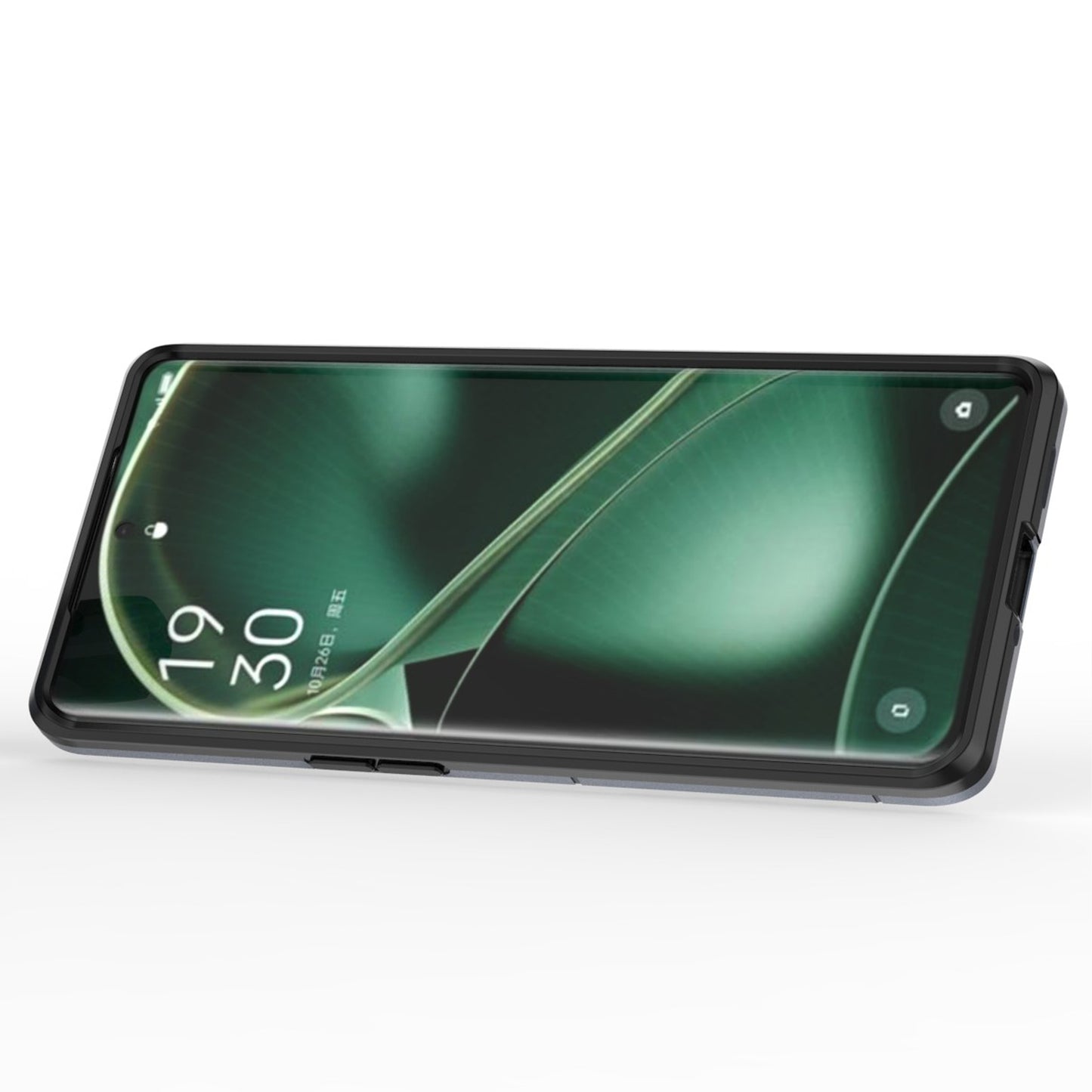 For Oppo Find X6 TPU+PC Protective Phone Case with Ring Kickstand Shockproof Armor Cover