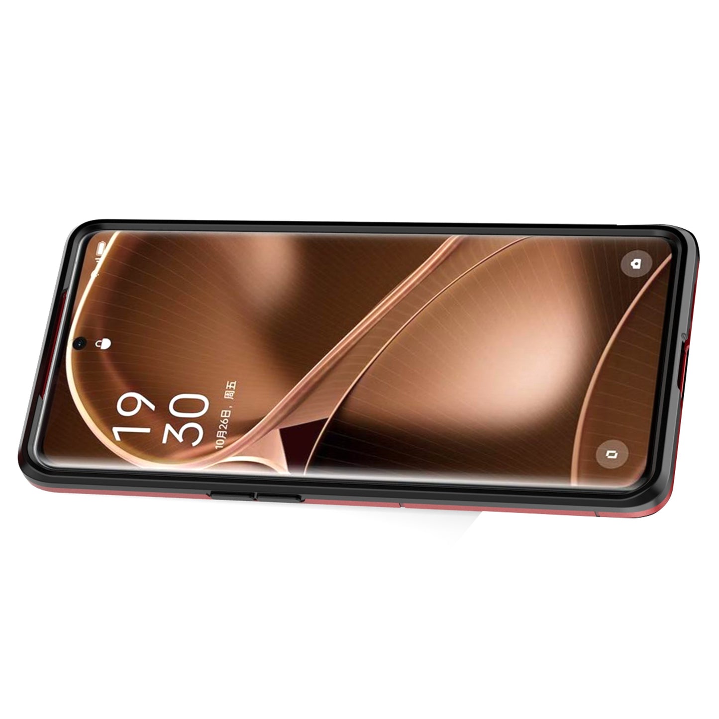 For Oppo Find X6 Pro TPU+PC Armor Defender Phone Case Finger Ring Kickstand Anti-Drop Cover