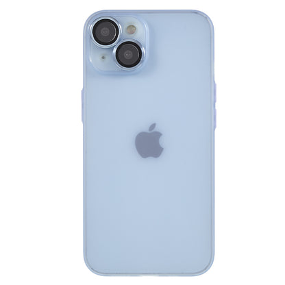 For iPhone 14 Plus Shockproof Case Anti-Drop Matte TPU Phone Cover with Metal Camera Lens Frame