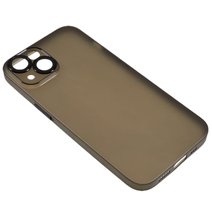 Protective Case for iPhone 13 Anti-Drop Matte TPU Phone Cover with Metal Camera Lens Frame