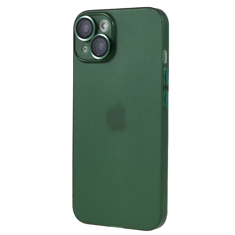 Protective Case for iPhone 13 Anti-Drop Matte TPU Phone Cover with Metal Camera Lens Frame