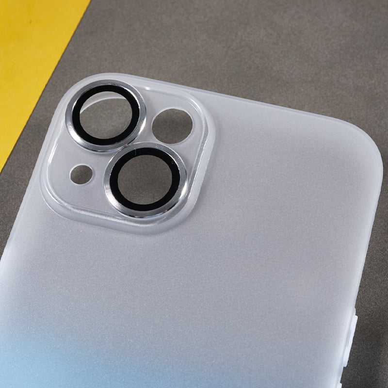 Protective Case for iPhone 13 Anti-Drop Matte TPU Phone Cover with Metal Camera Lens Frame