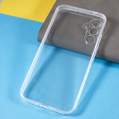 For Samsung Galaxy A34 5G TPU Frame + Acrylic Back + PET Front Cover Clear Phone Case Full Protection Cover