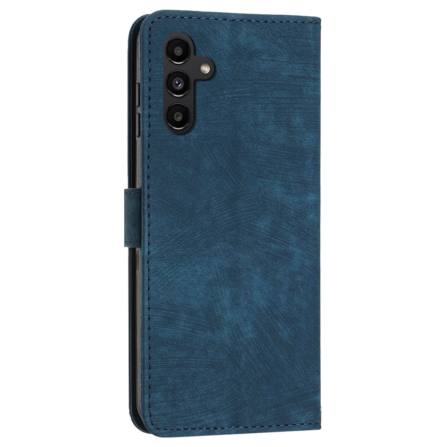 Phone Case for Samsung Galaxy A54 5G PU Leather Lines Imprinted Wallet Stand Flip Cover