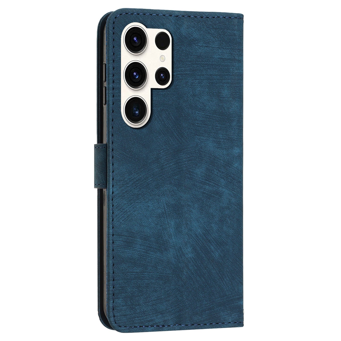 For Samsung Galaxy S23 Ultra Wallet Phone Case Crossbody PU Leather Stand Lines Imprinted Flip Cover