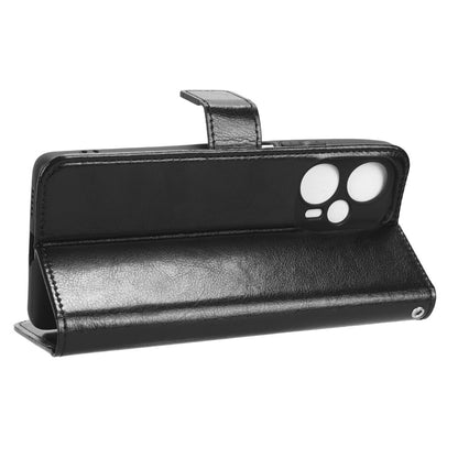 For Xiaomi Redmi Note 12 Turbo 5G / Poco F5 5G Wallet Stand Protective Phone Case Crazy Horse Texture Leather Cover