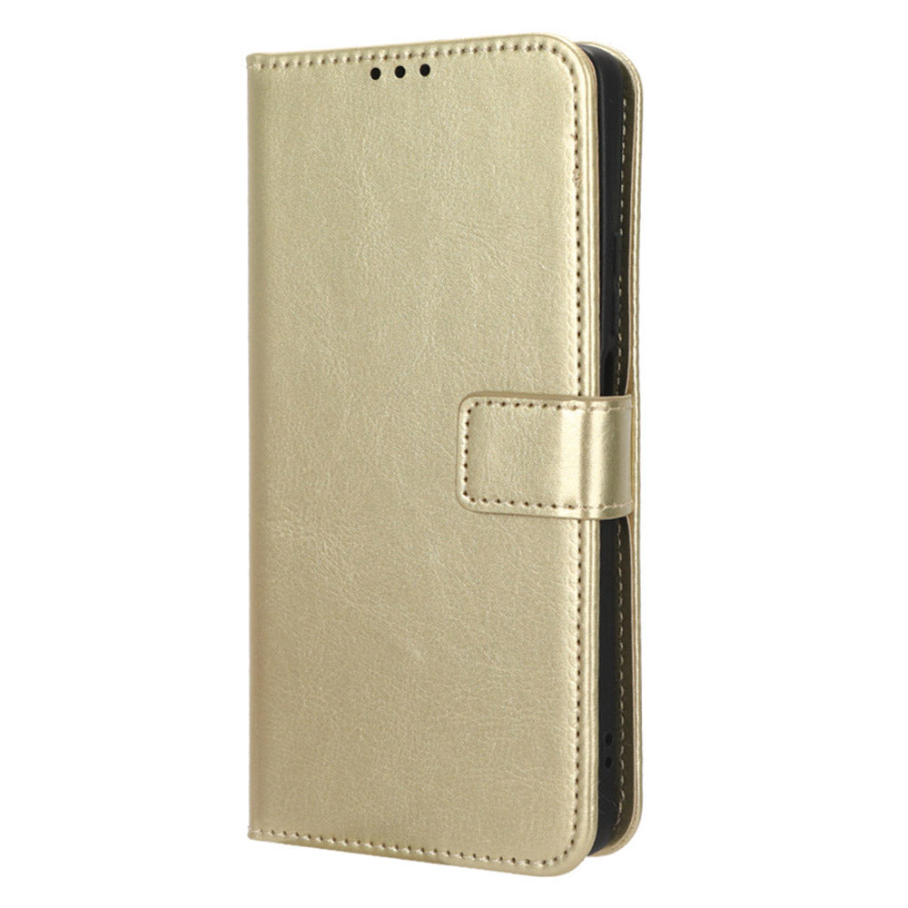 For Xiaomi Redmi Note 12 Turbo 5G / Poco F5 5G Wallet Stand Protective Phone Case Crazy Horse Texture Leather Cover