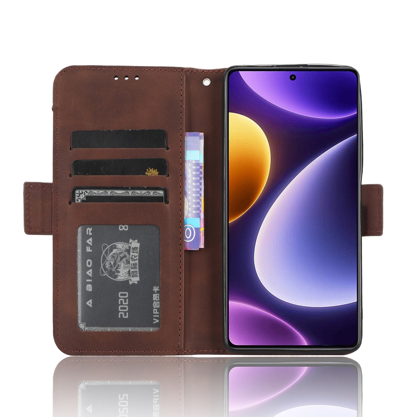 For Xiaomi Redmi Note 12 Turbo 5G / Poco F5 5G Leather Wallet Phone Case Multiple Card Slots Stand Phone Cover