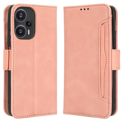 For Xiaomi Redmi Note 12 Turbo 5G / Poco F5 5G Leather Wallet Phone Case Multiple Card Slots Stand Phone Cover