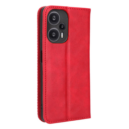 For Xiaomi Redmi Note 12 Turbo 5G / Poco F5 5G PU Leather Phone Wallet Case Foldable Stand Retro Cell Phone Cover