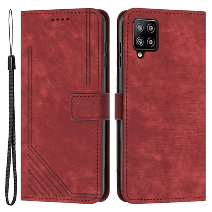 For Samsung Galaxy A22 4G (EU Version) / M32 (India Version) / M32 (Global Version) 4G / F22 / M22 Case PU Leather Phone Cover