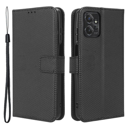 For Motorola Moto G Power 5G Stand Wallet Leather Phone Case Diamond Texture Smartphone Cover