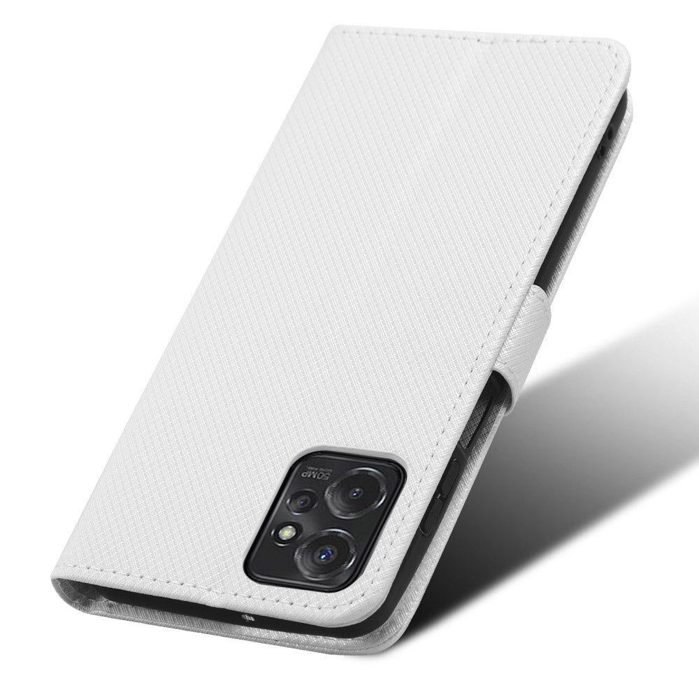 For Motorola Moto G Power 5G Stand Wallet Leather Phone Case Diamond Texture Smartphone Cover