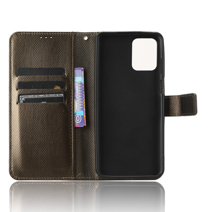 For Motorola Moto G Power 5G Stand Wallet Leather Phone Case Diamond Texture Smartphone Cover