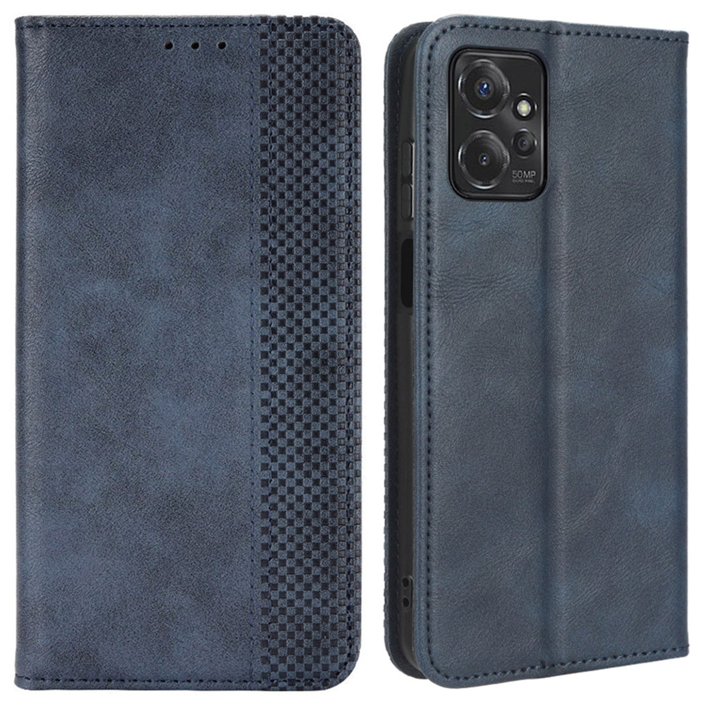 For Motorola Moto G Power 5G Retro Phone Case Stand Wallet PU Leather Anti-drop Phone Cover