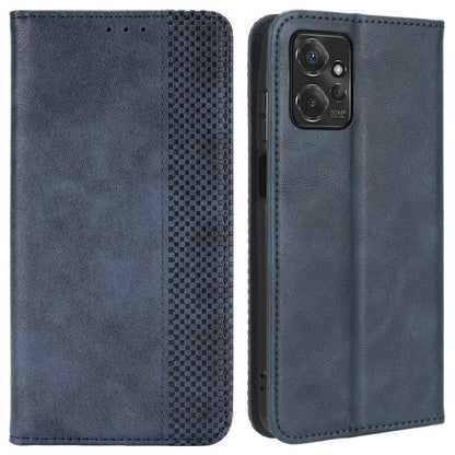 For Motorola Moto G Power 5G Retro Phone Case Stand Wallet PU Leather Anti-drop Phone Cover