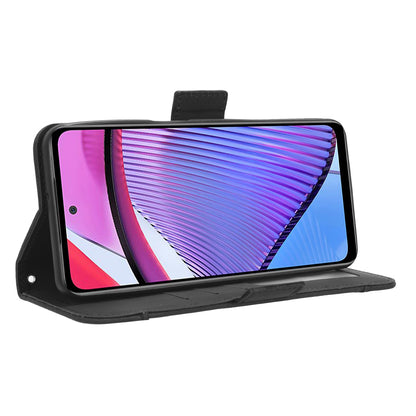 Multiple Card Slots Phone Case for Motorola Moto G Power 5G , PU Leather Stand Wallet Cover