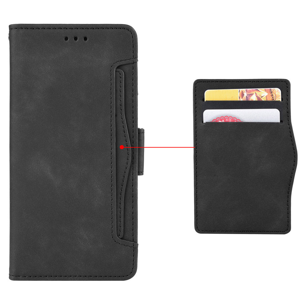 Multiple Card Slots Phone Case for Motorola Moto G Power 5G , PU Leather Stand Wallet Cover