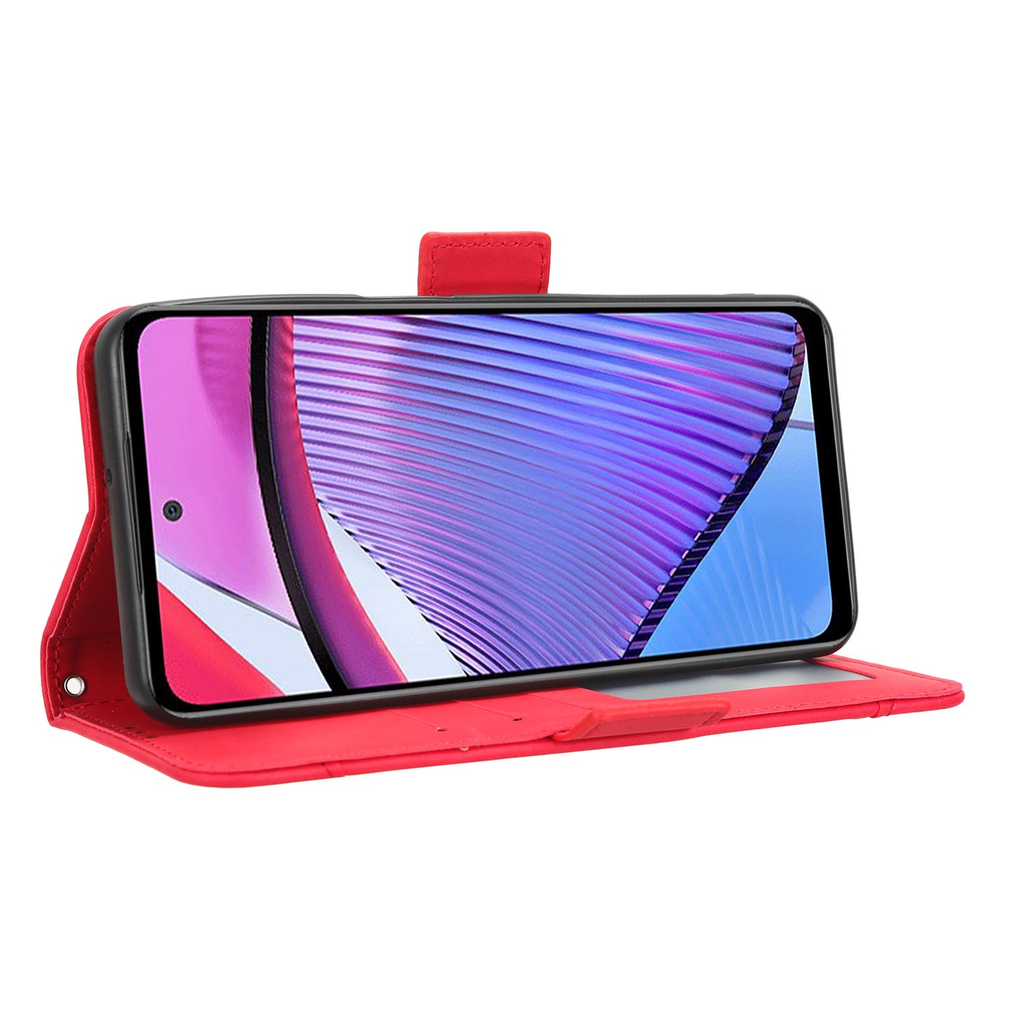 Multiple Card Slots Phone Case for Motorola Moto G Power 5G , PU Leather Stand Wallet Cover