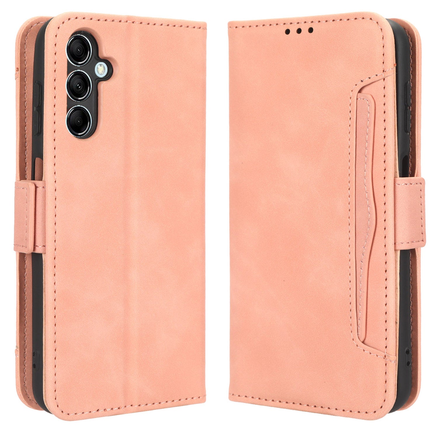 Wallet PU Leather Case for Samsung Galaxy M14 5G , Multiple Card Slots Phone Stand Cover