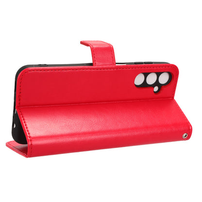 For Samsung Galaxy M14 5G Shockproof Leather Phone Case Wallet Crazy Horse Texture Phone Stand Cover