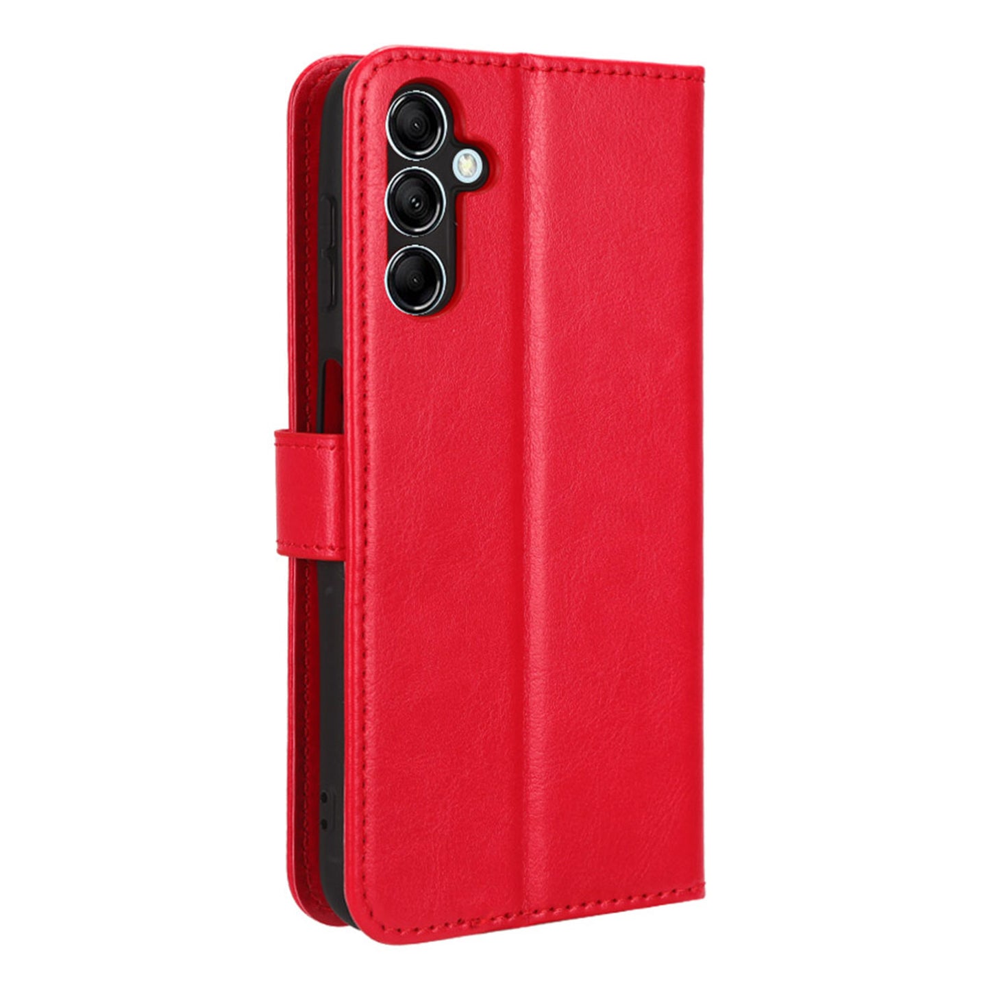 For Samsung Galaxy M14 5G Shockproof Leather Phone Case Wallet Crazy Horse Texture Phone Stand Cover