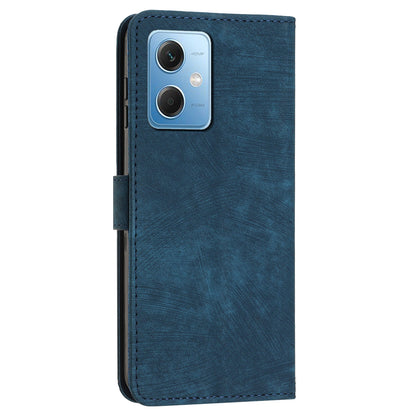 Leather Phone Case for Xiaomi Redmi Note 12 5G (China) / (India) / (Global) / Poco X5 5G , Stand Lines Imprinted Wallet Flip Cover