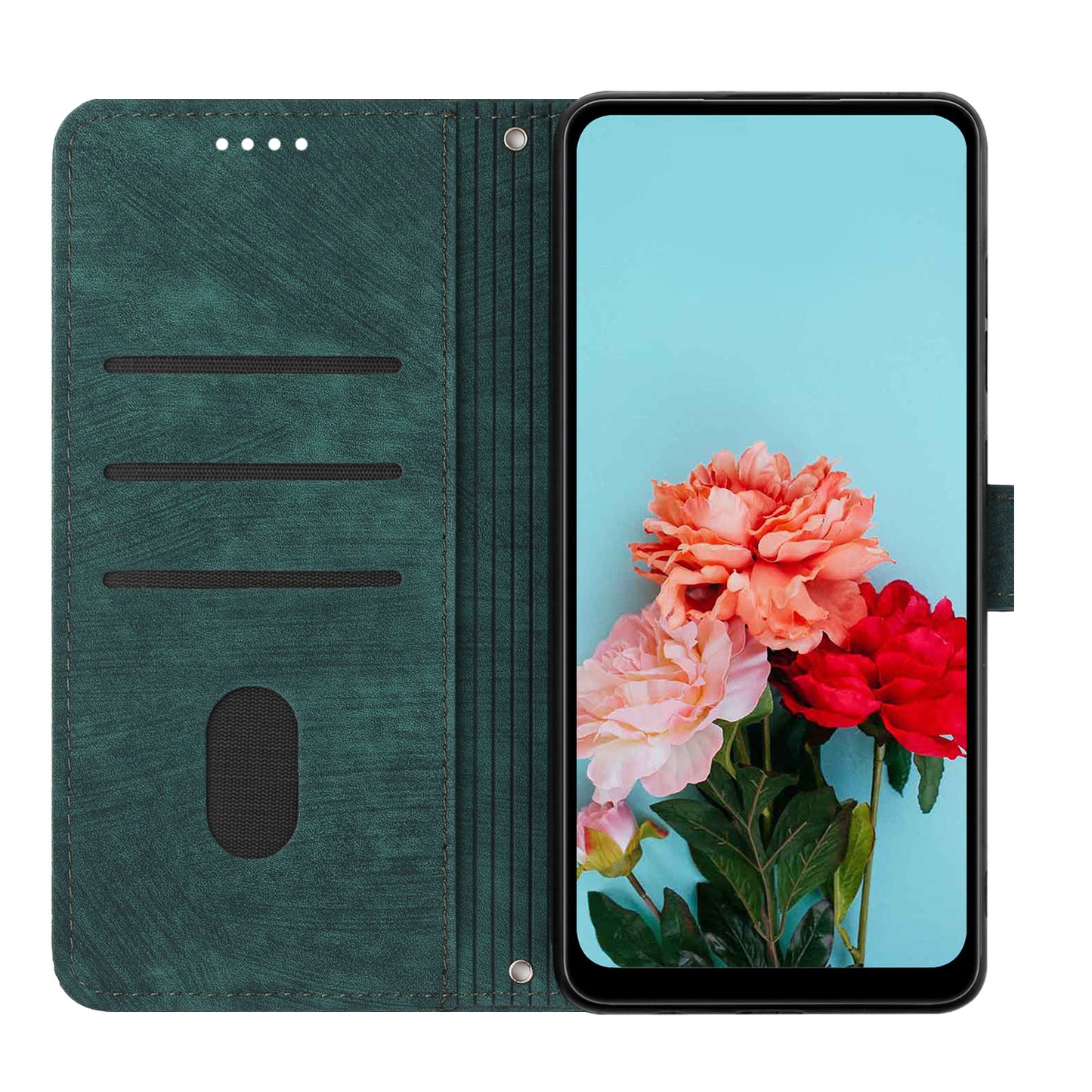 Wallet Phone Case for Xiaomi Poco X3 / X3 NFC / X3 Pro , PU Leather Lines Imprinted Flip Stand Phone Cover