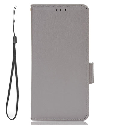 For vivo S16e 5G / V27e 4G Wallet Flip Case PU Leather Litchi Texture Stand Phone Cover with Strap