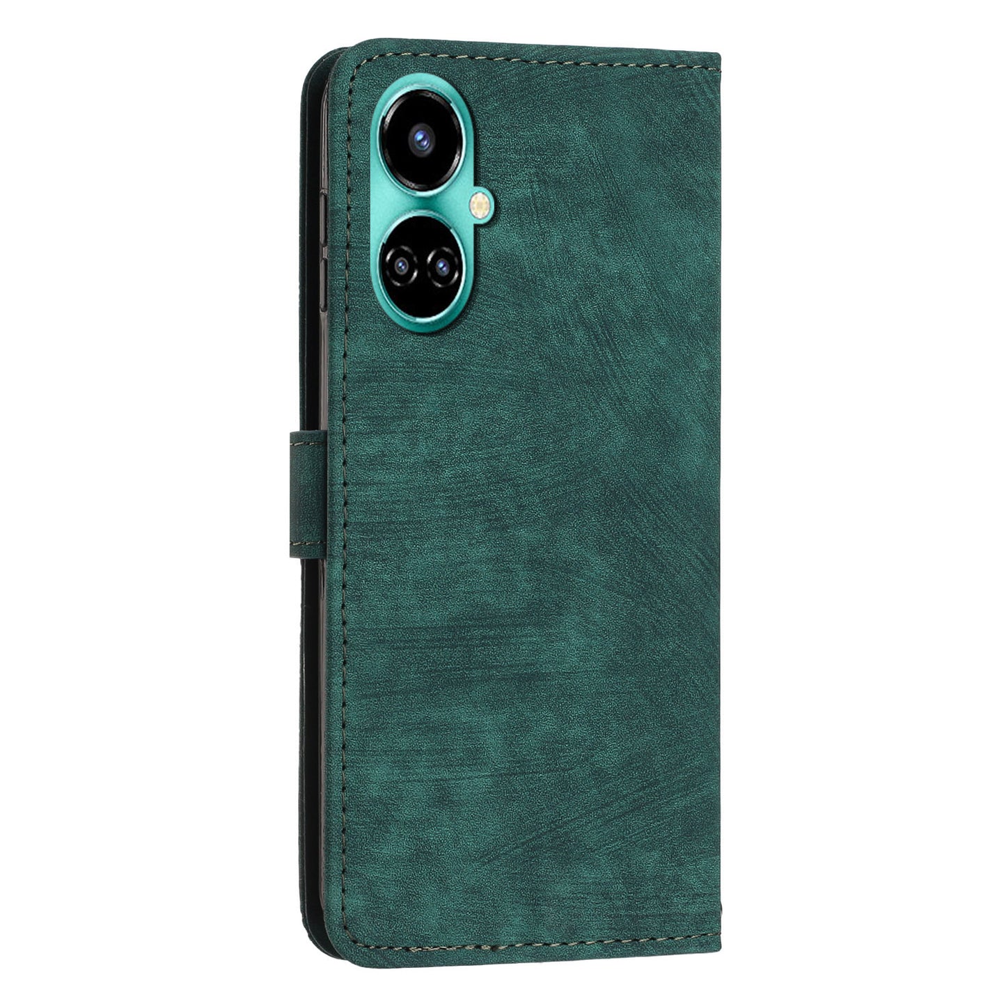 For Tecno Camon 19 4G / 19 Pro 4G / 19 Pro 5G Leather Phone Cover Stand Skin-touch Lines Imprinted Wallet Case