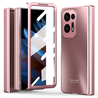 Hard PC Phone Case for Oppo Find N2 5G Shockproof Phone Shell with Screen Protector