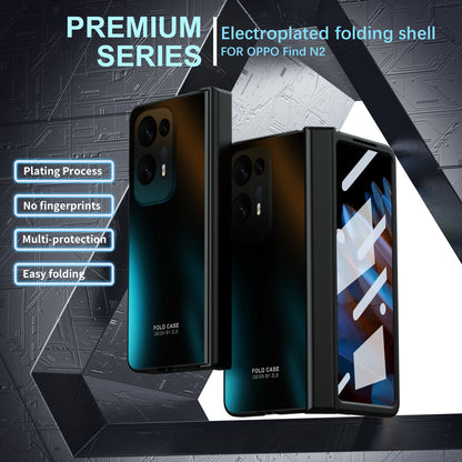 Hard PC Phone Case for Oppo Find N2 5G Shockproof Phone Shell with Screen Protector