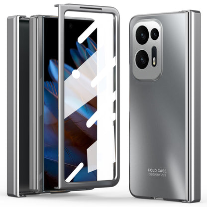 Hard PC Phone Case for Oppo Find N2 5G Shockproof Phone Shell with Screen Protector