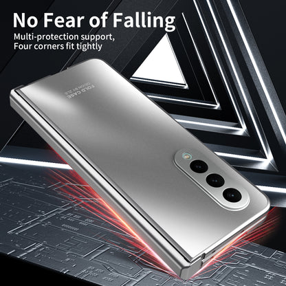 For Samsung Galaxy Z Fold3 5G Hinge Protection Slim Case Hard PC Protective Phone Cover with Built-in Screen Protector