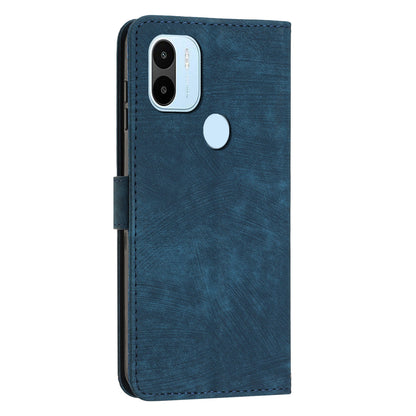Wallet Phone Case for Xiaomi Redmi A1+ 4G / A2+ 4G / Poco C50 4G , PU Leather Lines Imprinted Folio Book Stand Cover