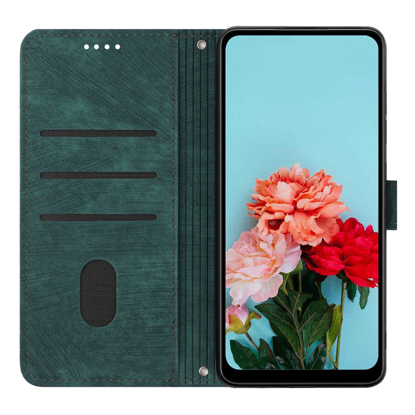 For Xiaomi Redmi Note 12 4G PU Leather Flip Cover Lines Imprinted Folio Stand Wallet Phone Case