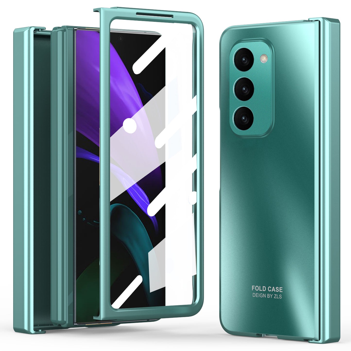 Hard PC Phone Case for Samsung Galaxy Z Fold2 5G Anti-Drop Protective Phone Shell Cover with Screen Film