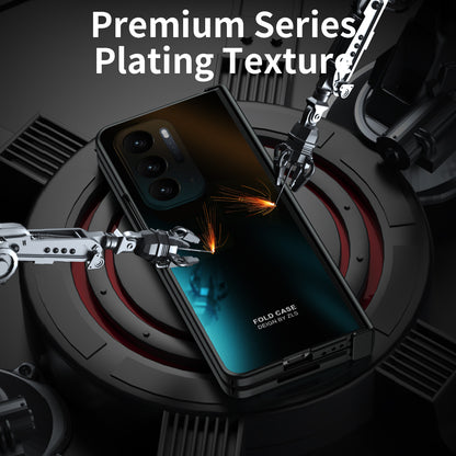 Hard PC Phone Case for Oppo Find N Shockproof Protective Phone Shell Cover with Screen Film