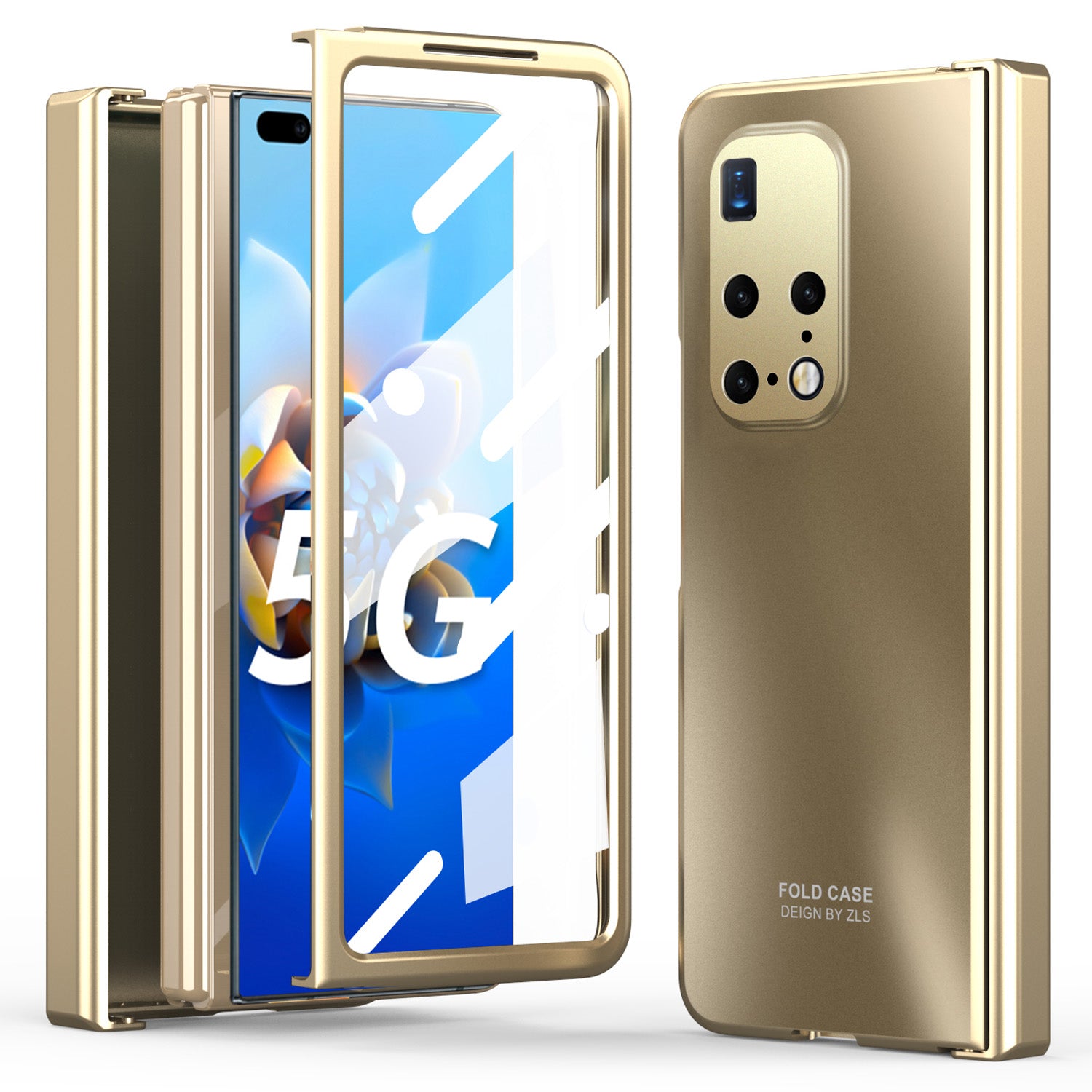 Phone Case for Huawei Mate X2 Anti-Drop Hard PC Protective Phone Shell Cover with Screen Film