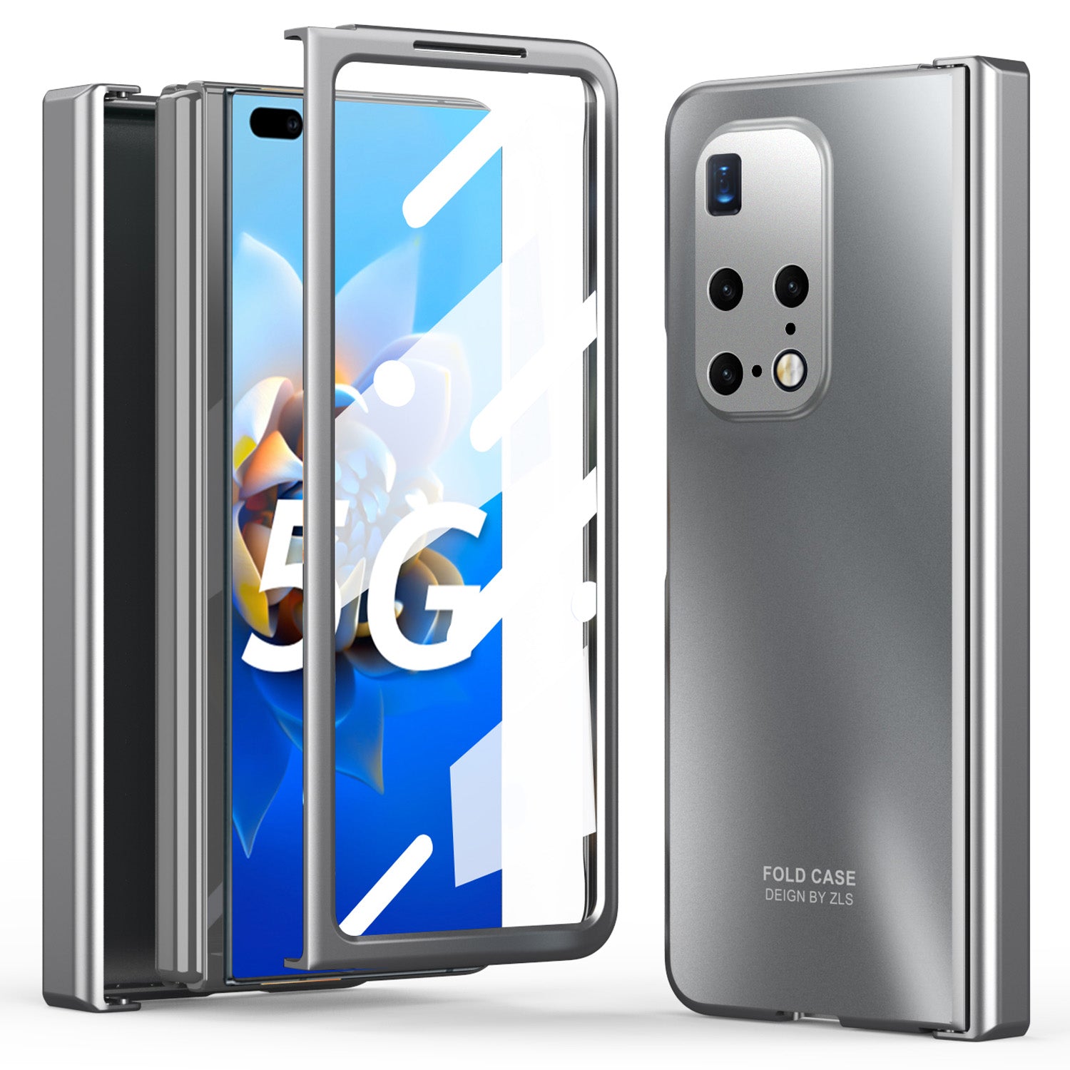 Phone Case for Huawei Mate X2 Anti-Drop Hard PC Protective Phone Shell Cover with Screen Film