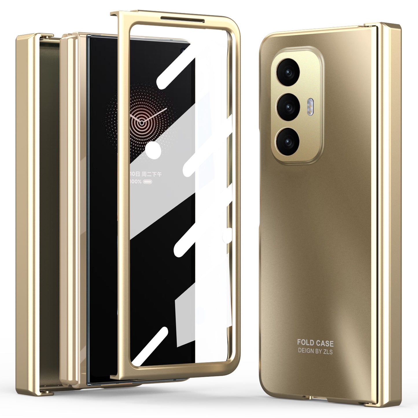 Phone Case for Xiaomi Mi Mix Fold Hard PC Protective Phone Shell Anti-Drop Cover with Screen Film