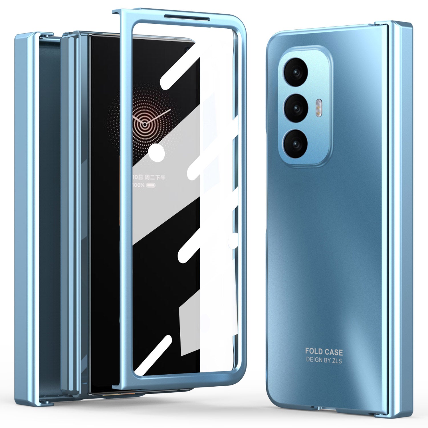 Phone Case for Xiaomi Mi Mix Fold Hard PC Protective Phone Shell Anti-Drop Cover with Screen Film