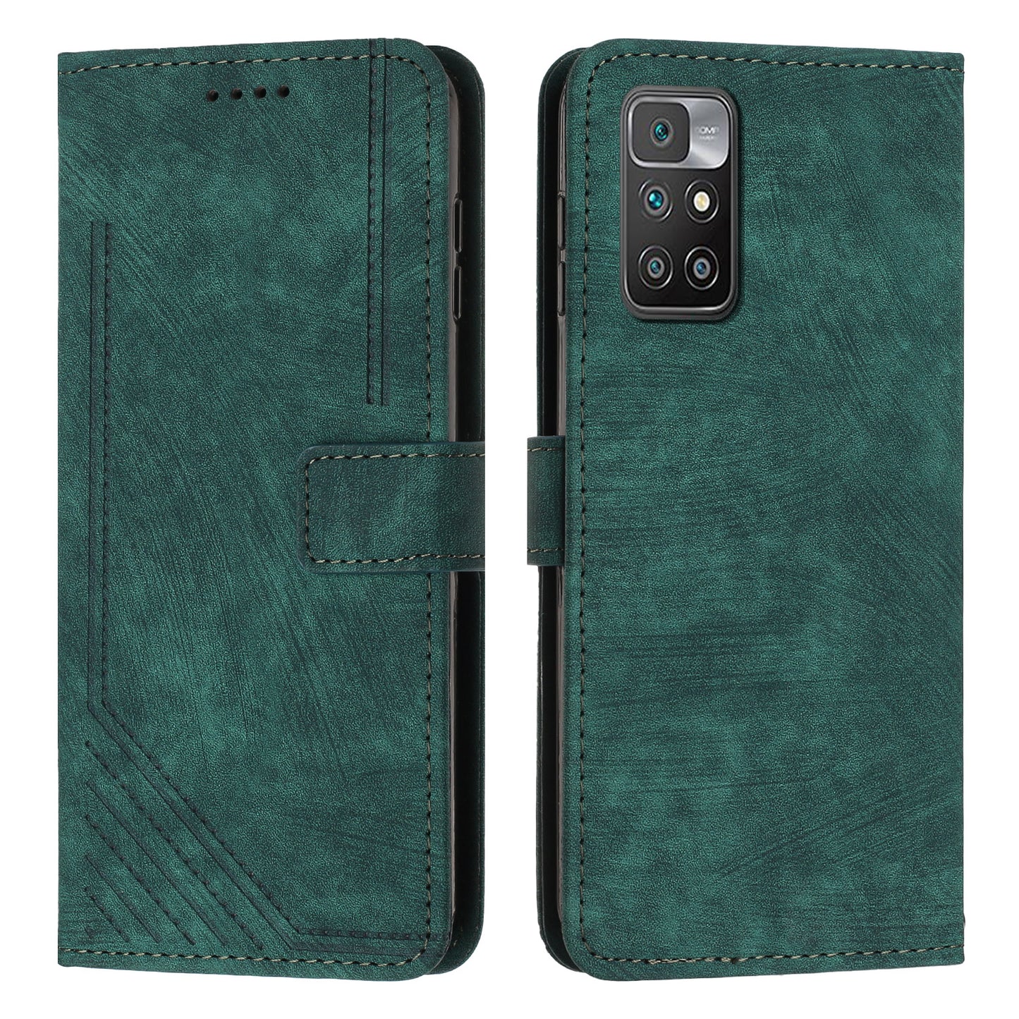 For Xiaomi Redmi Note 11 4G (MediaTek) / Redmi 10 2022 4G / Redmi 10 4G (2021) / Redmi 10 Prime Phone Leather Case Wallet Stand Cover