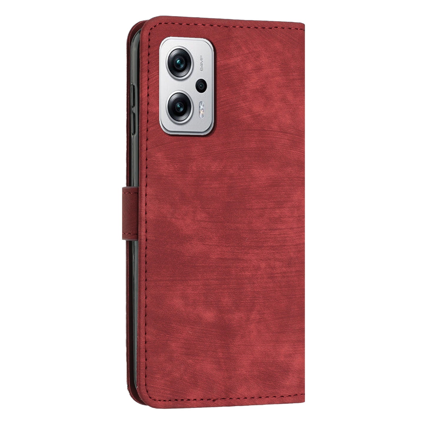 Phone Case for Xiaomi Redmi Note 11T Pro 5G / Note 11T Pro+ 5G / Note 12T Pro 5G / Poco X4 GT 5G / Redmi K50i 5G Lines Imprint Wallet Stand Leather Cover