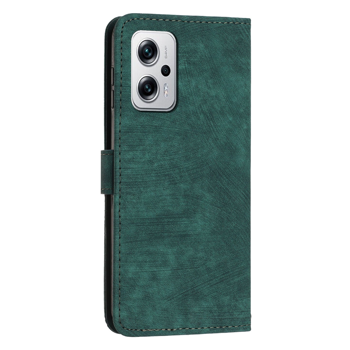 Phone Case for Xiaomi Redmi Note 11T Pro 5G / Note 11T Pro+ 5G / Note 12T Pro 5G / Poco X4 GT 5G / Redmi K50i 5G Lines Imprint Wallet Stand Leather Cover