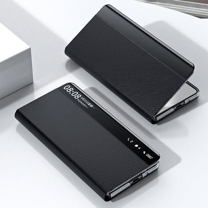 Protective Cover for Huawei Mate X3 5G Cowhide Leather PC Phone Case Phone Shell